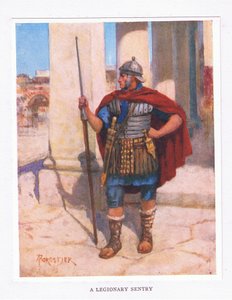 Legionářská hlídka, ilustrace z The Roman Soldier, 1928