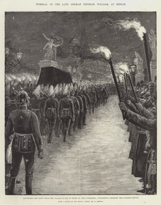 Pohřeb zesnulého německého císaře Viléma v Berlíně od Amedee Forestier