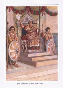 Císař začal hry, ilustrace z The Roman Soldier, 1928