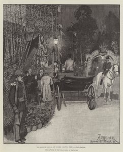 Královnin příjezd do Hyeres, opuštění nádraží