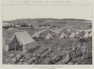 Obležení Ladysmith litho od Amedee Forestier