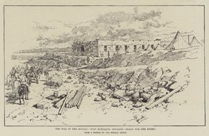Válka v Súdánu, Fort Euryalus, Souakim, Ready for the Enemy od Amedee Forestier