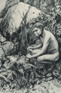 Dávný nájemce Staré plošiny, možná před deseti tisíci staletími od Amedee Forestier