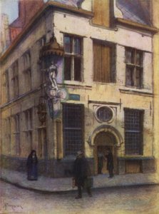 Staré domy v Rue de lEmpereur, Antverpy