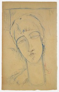 Anna Akhmatova Portrét rudé ženy, 1915 od Amedeo Modigliani