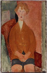 Chlapec v krátkých kalhotách od Amedeo Modigliani