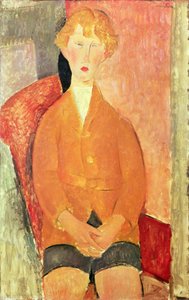 Chlapec v šortkách, kolem roku 1918 od Amedeo Modigliani