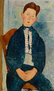 Chlapec v pruhovaném svetru, 1918 od Amedeo Modigliani