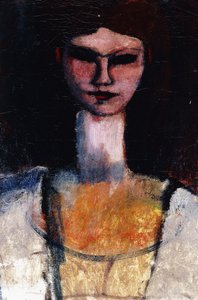 Busta mladé ženy; Busta mladé ženy, kolem 1910-11 od Amedeo Modigliani