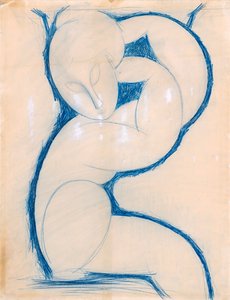 Caryatid, 1913-1915 od Amedeo Modigliani