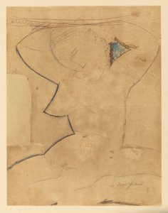 Caryatide au Sein Pointu (Karyatida se špičatými prsy) od Amedeo Modigliani