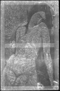 Ženský akt, cca 1916 (rentgen) od Amedeo Modigliani