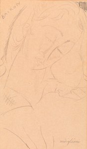 Hlava - Bairon od Amedeo Modigliani