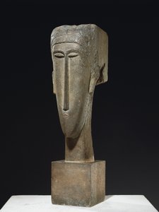 Head, cca 1910-12 (vápenec) od Amedeo Modigliani