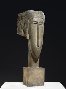 Head, cca 1910-12 (vápenec) od Amedeo Modigliani