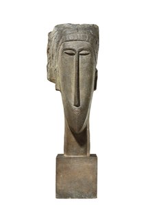 Head, cca 1910-12 (vápenec) od Amedeo Modigliani