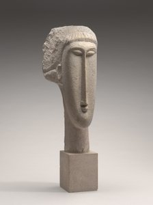 Hlava ženy, cca 1910-1911 (vápenec) od Amedeo Modigliani