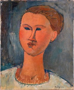Hlava mladé ženy od Amedeo Modigliani