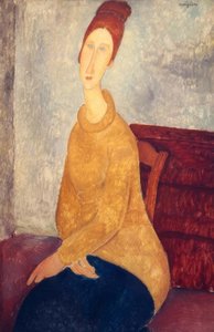 Jeanne Hebuterne se žlutým svetrem od Amedeo Modigliani