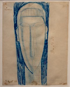 Hlava od Amedeo Modigliani