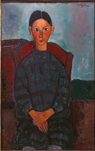 Dívka v černé zástěře od Amedeo Modigliani