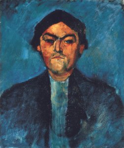 Le typographe (Pedro), kolem roku 1909 (olej na plátně) od Amedeo Modigliani