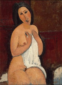 Sedící akt v košili, 1917. od Amedeo Modigliani