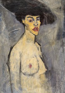 Akt s kloboukem od Amedeo Modigliani