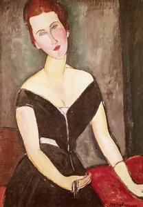 Portrét Madame Georges Van Muyden, Amedeo Modigliani (1884-1920), olej na plátně od Amedeo Modigliani