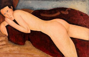 Ležící akt zezadu (Nu couché de dos) od Amedeo Modigliani