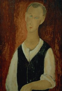 Mladý muž s černou vestou, 1912