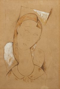 Mladá žena; Mladá žena, c. 1917-1918 od Amedeo Modigliani