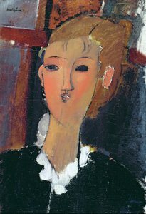 Mladá žena v malém límci od Amedeo Modigliani
