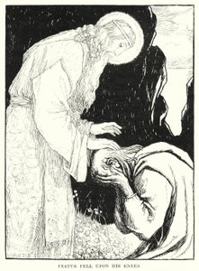 Festus padl na kolena (rytina) od Amelia M. (attr.to) Bowerley or Bauerle