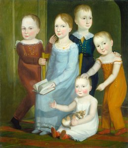 Pět dětí z rodiny Budd od American 19th Century