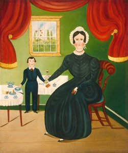 Interiérová scéna od American 19th Century