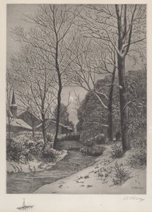 Měsíční procházka v zimě od American 19th Century