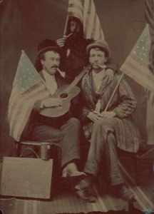 Portrét tří mužů od American 19th Century