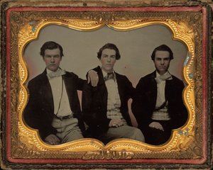 Portrét tří mladých mužů od American 19th Century