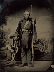 Portrét vojáka z občanské války od American 19th Century