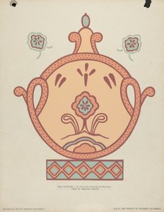 Nástěnná malba Mission La Purisima Concepcion z portfolia "Decorative Art of Spanish California" od American 20th Century