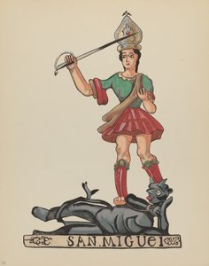 Talíř 38: St. Michael: Z portfolia „Španělské koloniální návrhy Nového Mexika od American 20th Century