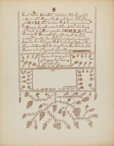 Talíř 3: Pecos Book of Visits: Z portfolia „Španělské koloniální návrhy Nového Mexika“ od American 20th Century