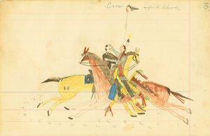 Crow Spits Blood, Howling Wolf, Southern Cheyenne od American Native