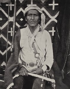 Indián Navajoe (černobílá fotografie) od American Photographer (after)