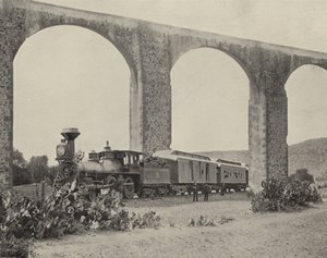 Akvadukt v Queretaro, Mexiko (černobílá fotografie) od American Photographer (after)