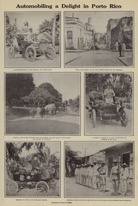 Automobilová radost v Porto Rico (černobílá fotografie) od American Photographer (after)