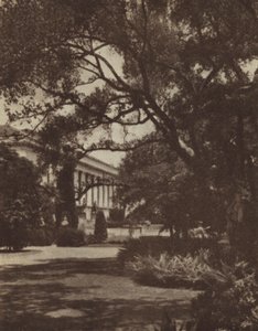 Kalifornie: Huntingtonova knihovna (černobílá fotografie) od American Photographer (after)