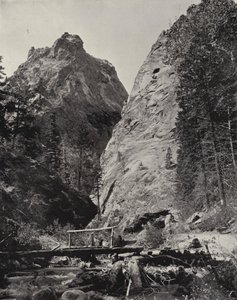 Cheyenne Canyon, Colorado (černobílá fotografie) od American Photographer (after)