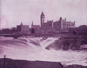 Falls of St Anthony (černobílá fotografie) od American Photographer (after)